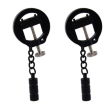 WEIGHTED NIPPLE CLAMP - ROUND BLACK WEIGHTED NIPPLE CLAMP - ROUND BLACK